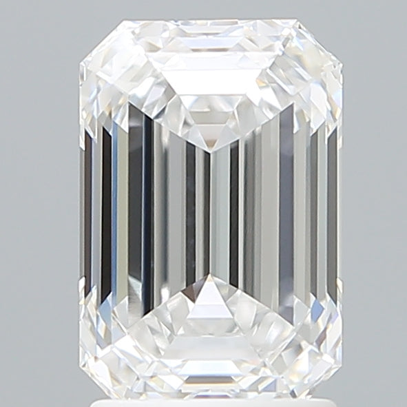 2.49 Carat Emerald Shaped, Ideal Cut, D Color, VVS2 Clarity, IGI Certified Lab Grown Diamond