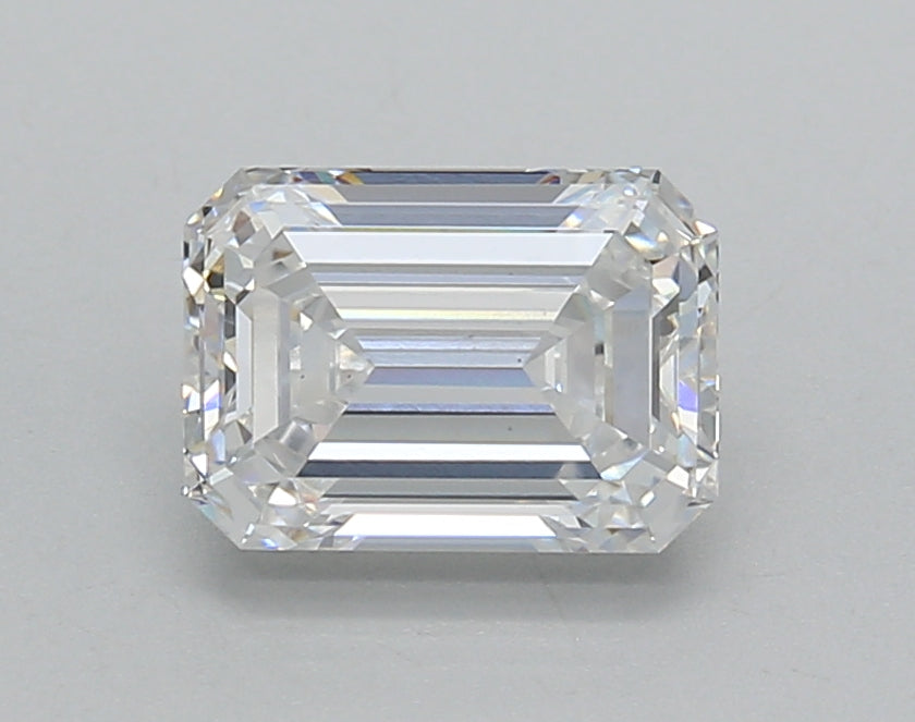 1.51 Carat Emerald Shaped, Excellent Cut, E Color, VS1 Clarity, IGI Certified Lab Grown Diamond