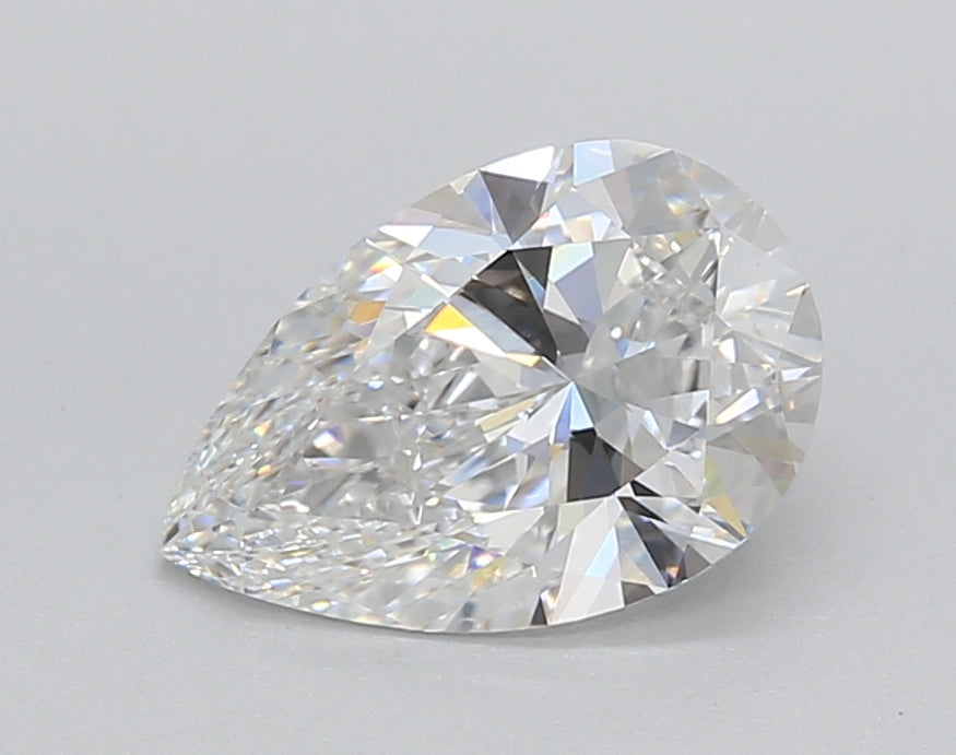 1.51 Carat Pear Shaped, Ideal Cut, D Color, VVS2 Clarity, IGI Certified Lab Grown Diamond