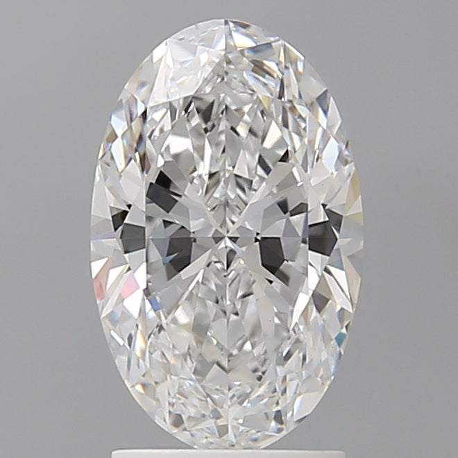 2.09 Carat Oval Shaped, Ideal Cut, D Color, VS1 Clarity, IGI Certified Lab Grown Diamond