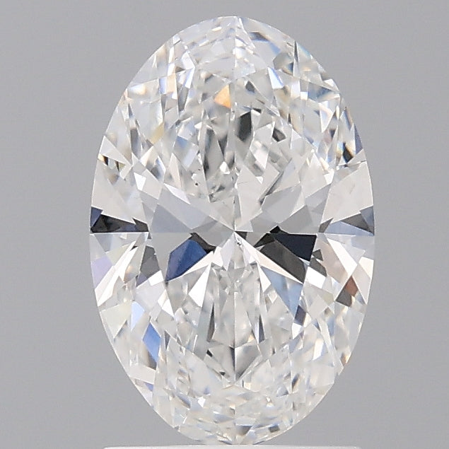 1.58 Carat Oval Shaped, Ideal Cut, D Color, VS1 Clarity, IGI Certified Lab Grown Diamond