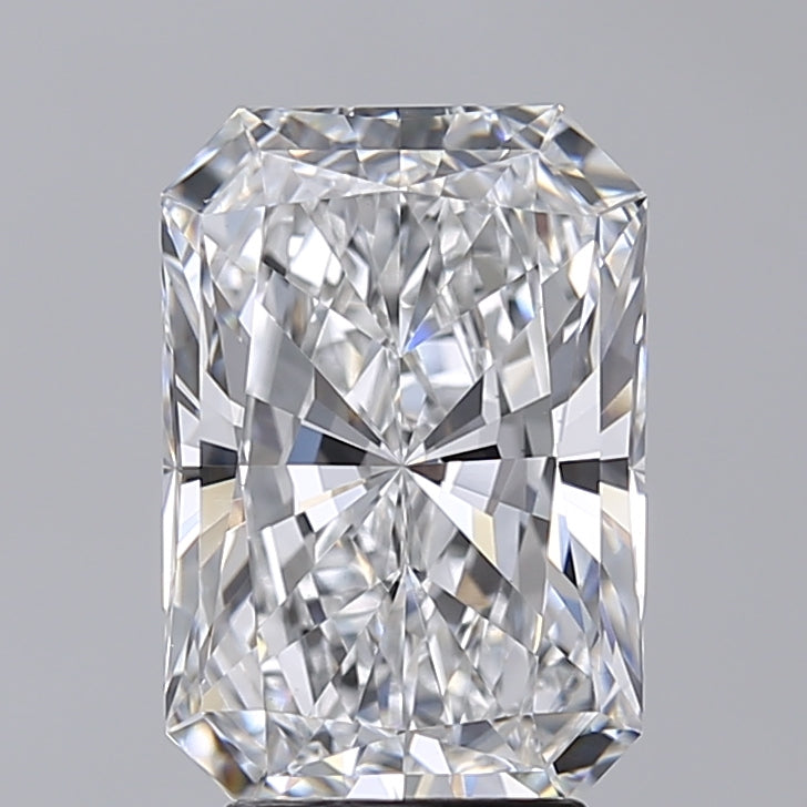 3.52 Carat Radiant Shaped, Excellent Cut, E Color, VVS2 Clarity, IGI Certified Lab Grown Diamond