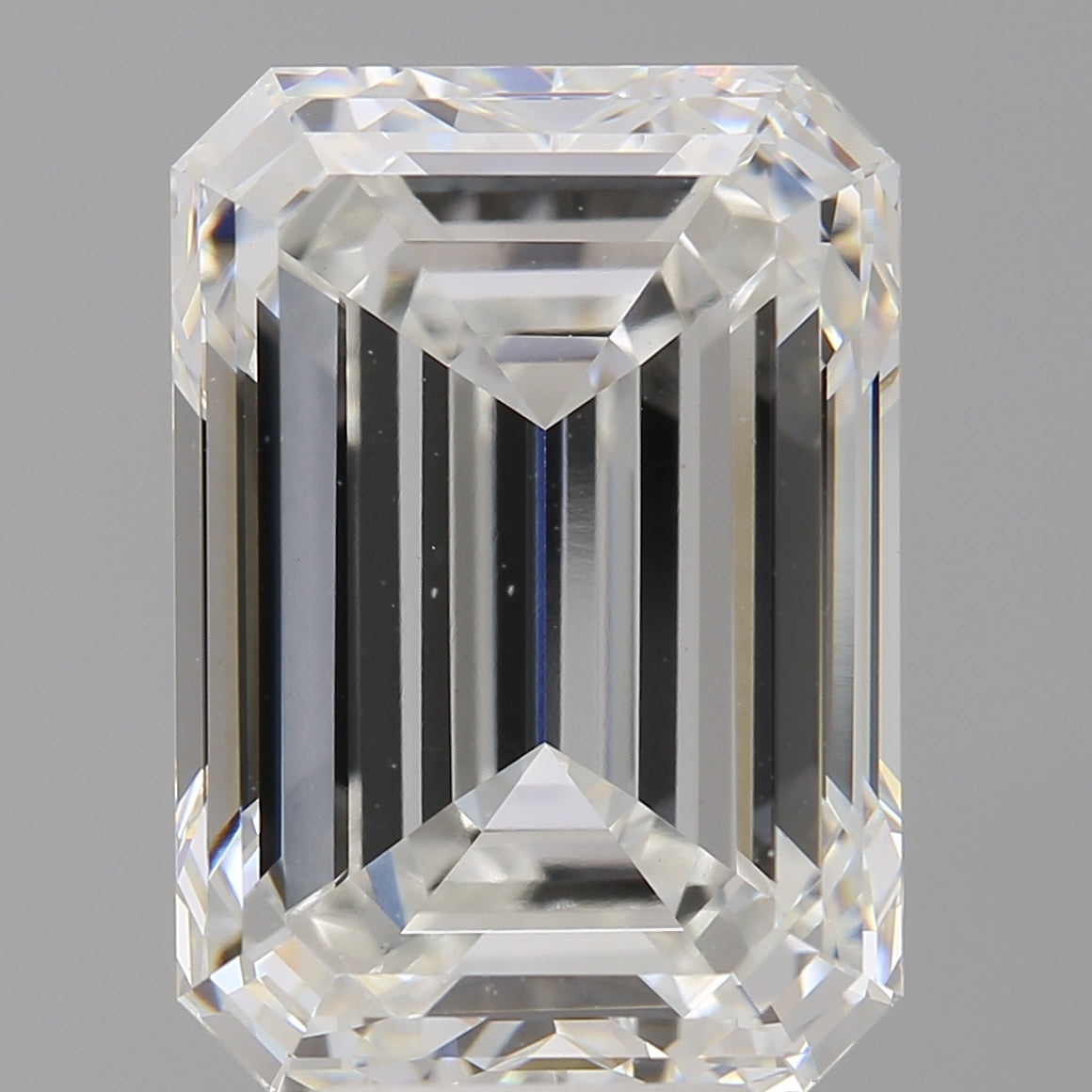 7.02 Carat Emerald Shaped, Ideal Cut, F Color, VVS2 Clarity, IGI Certified Lab Grown Diamond