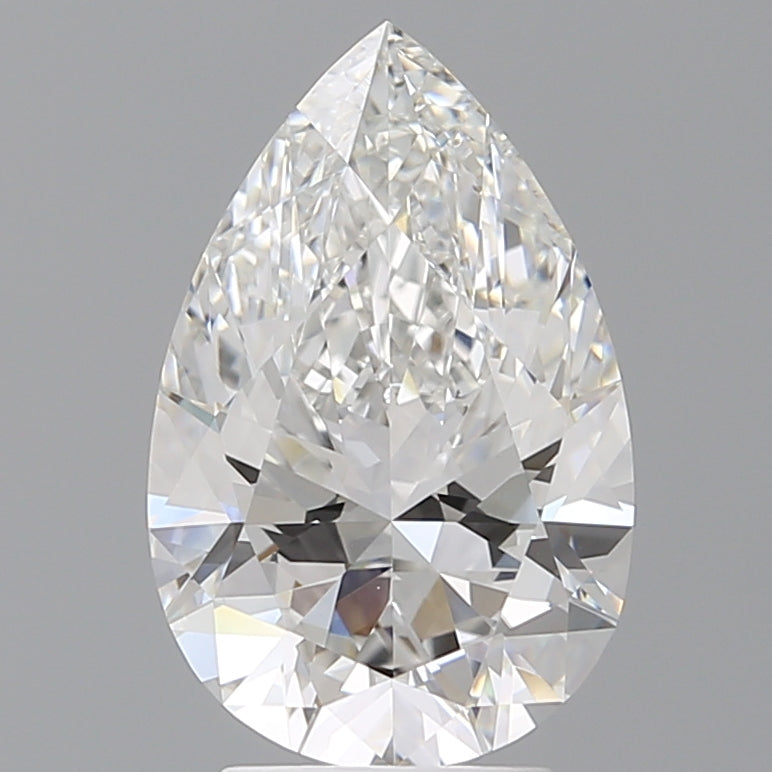3.58 Carat Pear Shaped, Ideal Cut, E Color, VVS2 Clarity, IGI Certified Lab Grown Diamond