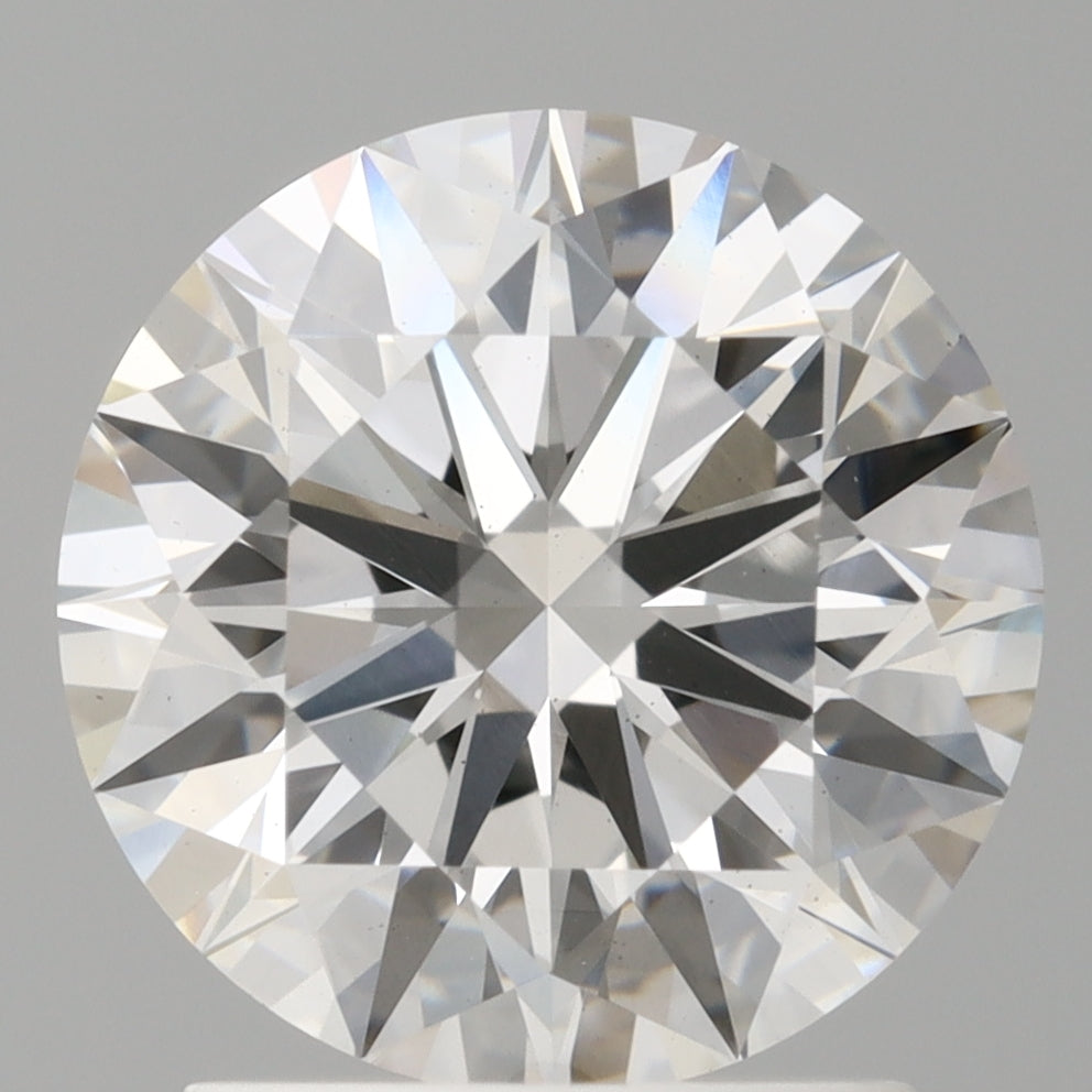 2.00 Carat Round Shaped, Excellent Cut, F Color, VS1 Clarity, IGI Certified Lab Grown Diamond