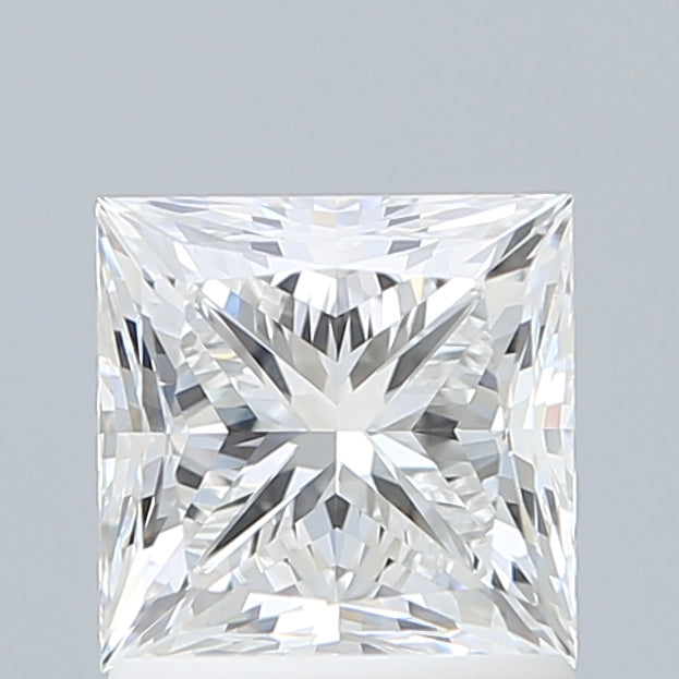 1.56 Carat Princess Shaped, Excellent Cut, E Color, VS1 Clarity, IGI Certified Lab Grown Diamond