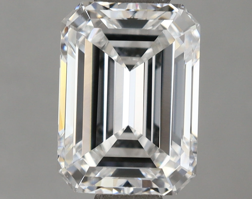 1.52 Carat Emerald Shaped, Ideal Cut, D Color, IF Clarity, IGI Certified Lab Grown Diamond