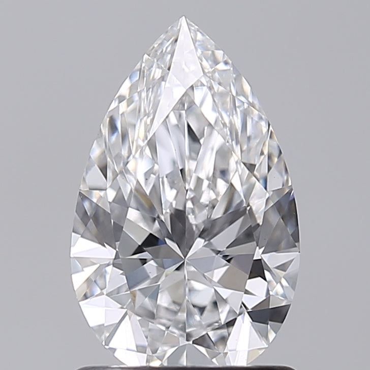 1.04 Carat Pear Shaped, Excellent Cut, D Color, VS1 Clarity, IGI Certified Lab Grown Diamond