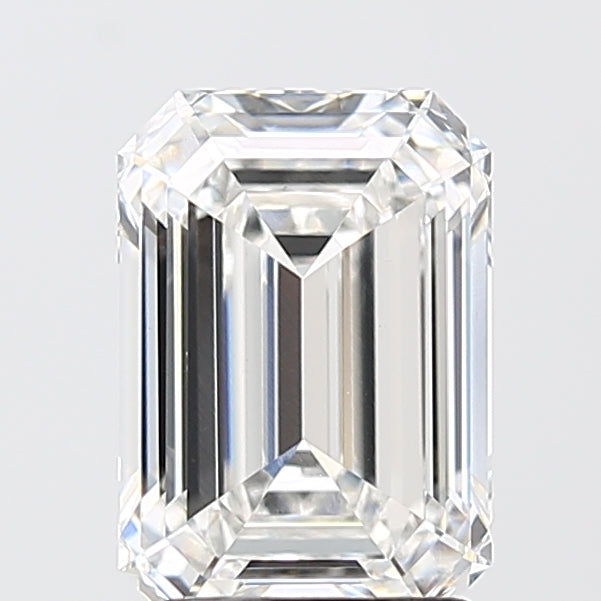 2.58 Carat Emerald Shaped, Ideal Cut, E Color, VVS2 Clarity, IGI Certified Lab Grown Diamond