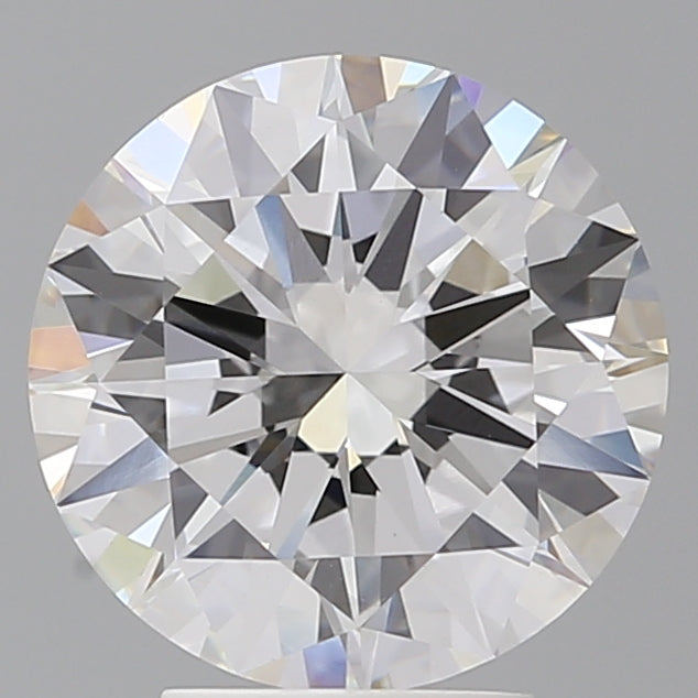 4.02 Carat Round Shaped, Excellent Cut, E Color, VVS2 Clarity, IGI Certified Lab Grown Diamond