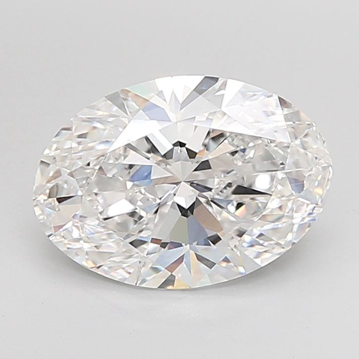 5.02 Carat Oval Shaped, Ideal Cut, E Color, VVS2 Clarity, IGI Certified Lab Grown Diamond