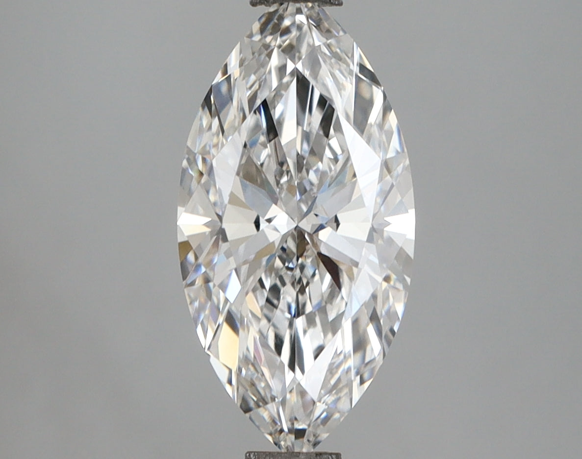2.10 Carat Marquise Shaped, Ideal Cut, F Color, VVS2 Clarity, IGI Certified Lab Grown Diamond