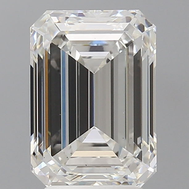 3.54 Carat Emerald Shaped, Ideal Cut, F Color, VS2 Clarity, IGI Certified Lab Grown Diamond
