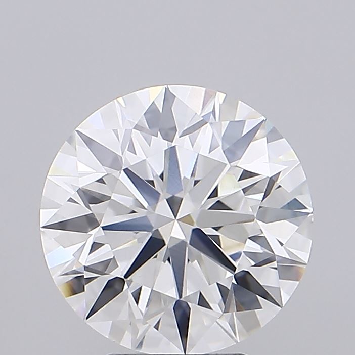 2.84 Carat Round Shaped, Ideal Cut, E Color, VVS2 Clarity, IGI Certified Lab Grown Diamond