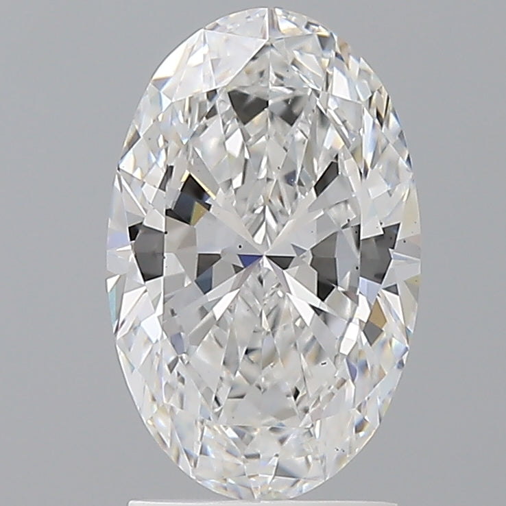 2.02 Carat Oval Shaped, Excellent Cut, D Color, VS2 Clarity, IGI Certified Lab Grown Diamond
