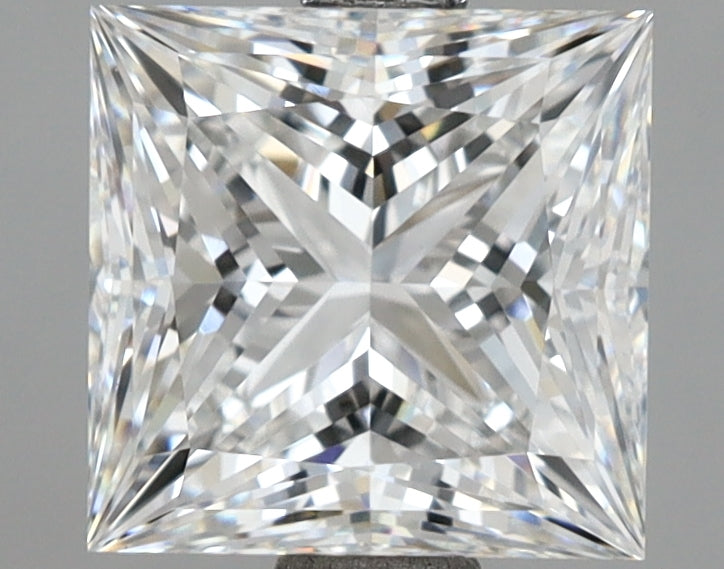 2.56 Carat Princess Shaped, Ideal Cut, E Color, VVS2 Clarity, IGI Certified Lab Grown Diamond