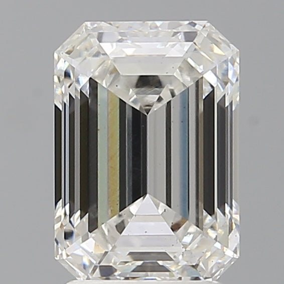 2.57 Carat Emerald Shaped, Ideal Cut, E Color, VS2 Clarity, IGI Certified Lab Grown Diamond