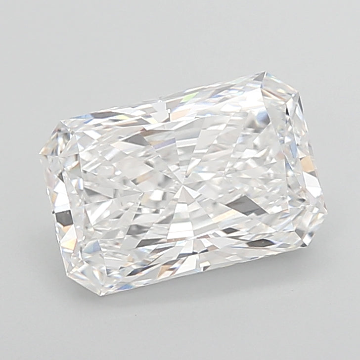 4.06 Carat Radiant Shaped, Ideal Cut, E Color, VVS2 Clarity, IGI Certified Lab Grown Diamond