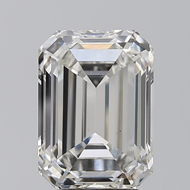 3.08 Carat Emerald Shaped, Ideal Cut, I Color, VS1 Clarity, GIA Certified Lab Grown Diamond