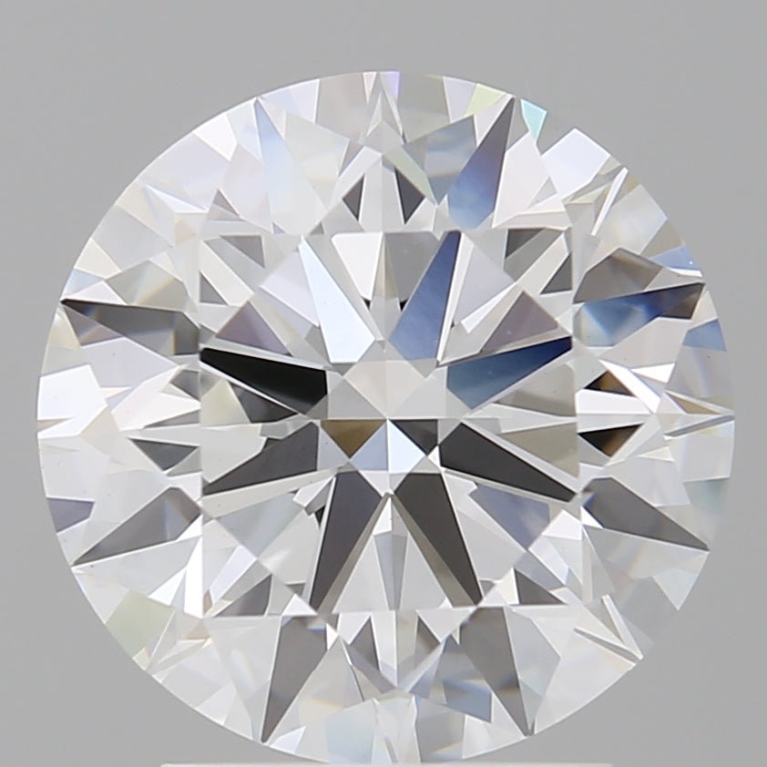 3.05 Carat Round Shaped, Ideal Cut, E Color, VVS2 Clarity, IGI Certified Lab Grown Diamond