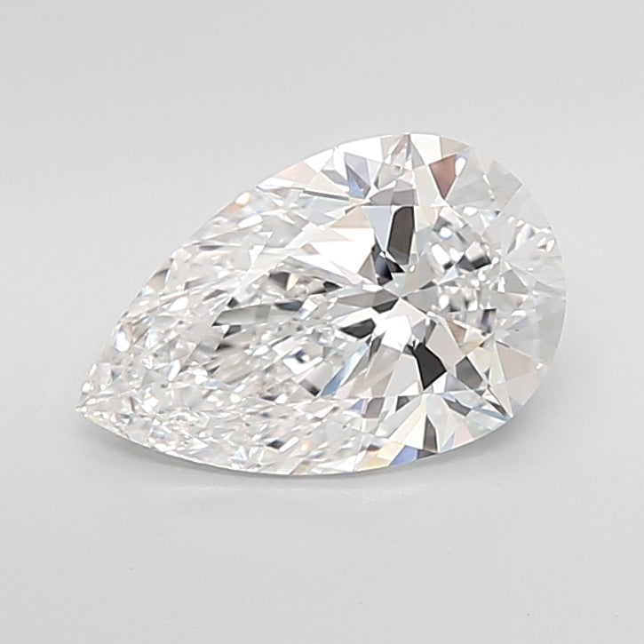 3.01 Carat Pear Shaped, Ideal Cut, D Color, VS1 Clarity, IGI Certified Lab Grown Diamond