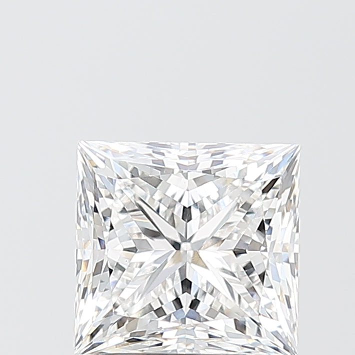 2.00 Carat Princess Shaped, Excellent Cut, E Color, VVS2 Clarity, IGI Certified Lab Grown Diamond