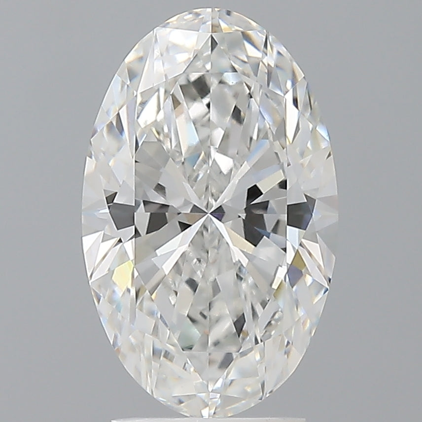 3.05 Carat Oval Shaped, Ideal Cut, E Color, VVS2 Clarity, IGI Certified Lab Grown Diamond