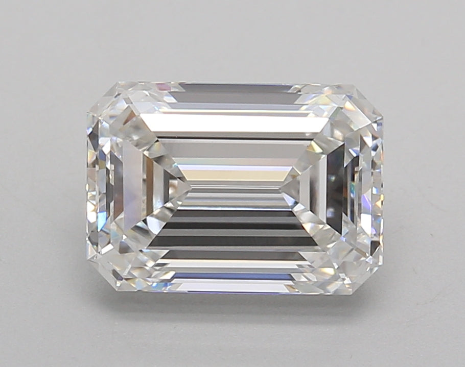 2.52 Carat Emerald Shaped, Very Good Cut, E Color, VVS2 Clarity, IGI Certified Lab Grown Diamond