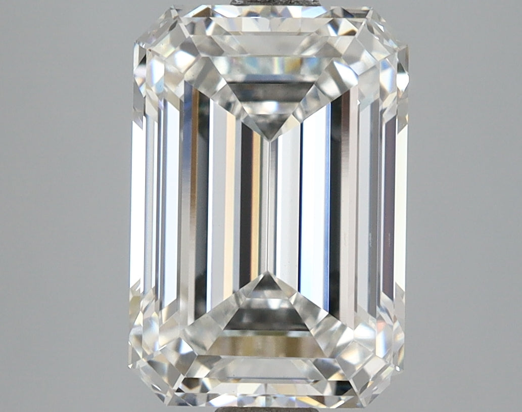 4.11 Carat Emerald Shaped, Ideal Cut, E Color, VS1 Clarity, IGI Certified Lab Grown Diamond
