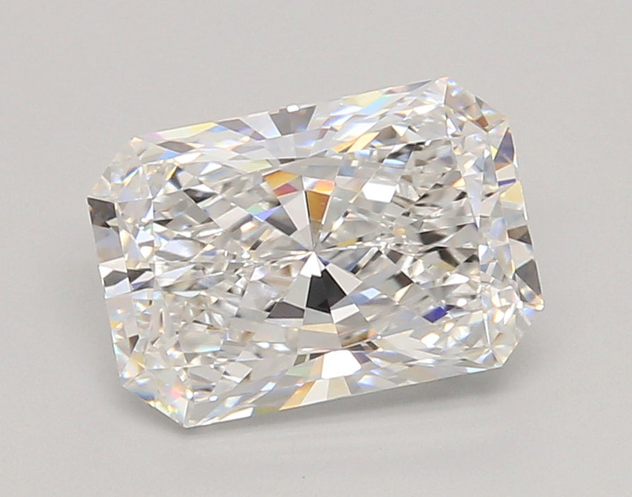 3.02 Carat Radiant Shaped, Ideal Cut, D Color, VVS1 Clarity, IGI Certified Lab Grown Diamond