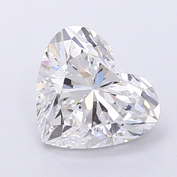 1.53 Carat Heart Shaped, Very Good Cut, D Color, VVS2 Clarity, IGI Certified Lab Grown Diamond
