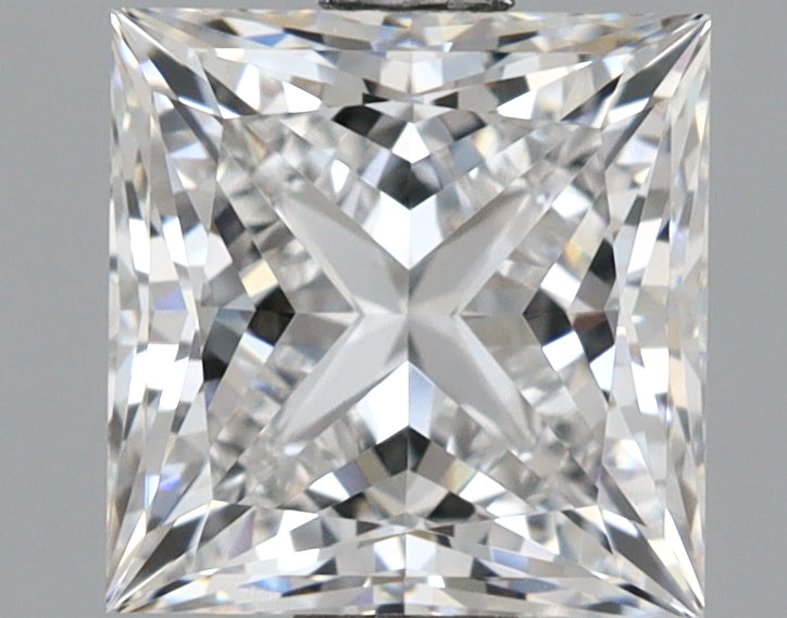 2.08 Carat Princess Shaped, Ideal Cut, E Color, VVS2 Clarity, IGI Certified Lab Grown Diamond