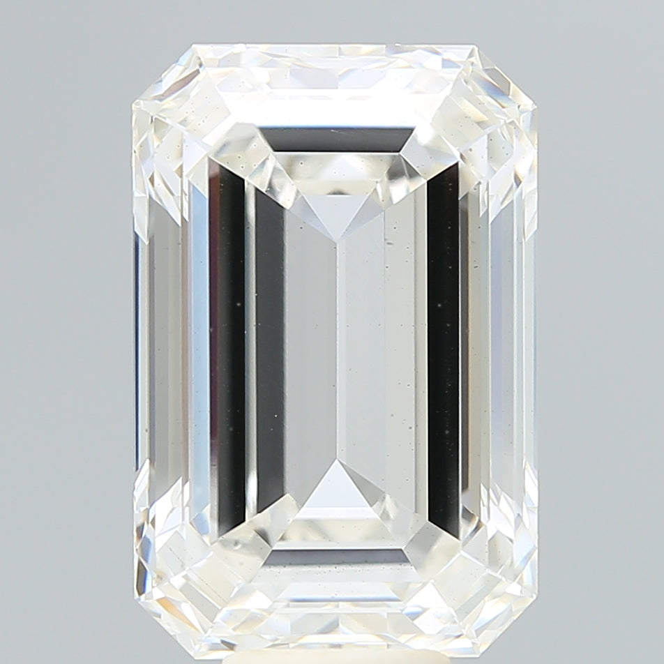11.08 Carat Emerald Shaped, Ideal Cut, G Color, VS2 Clarity, IGI Certified Lab Grown Diamond