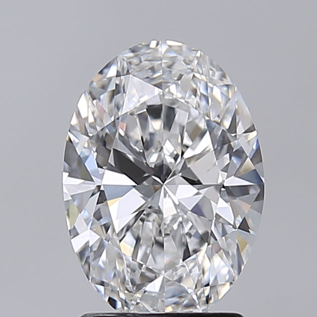 2.00 Carat Oval Shaped, Excellent Cut, D Color, VVS2 Clarity, IGI Certified Lab Grown Diamond