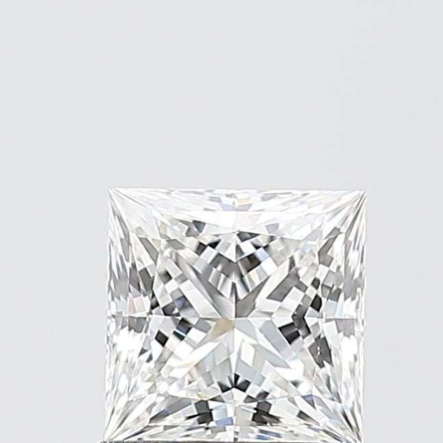 1.10 Carat Princess Shaped, Ideal Cut, E Color, VVS2 Clarity, IGI Certified Lab Grown Diamond
