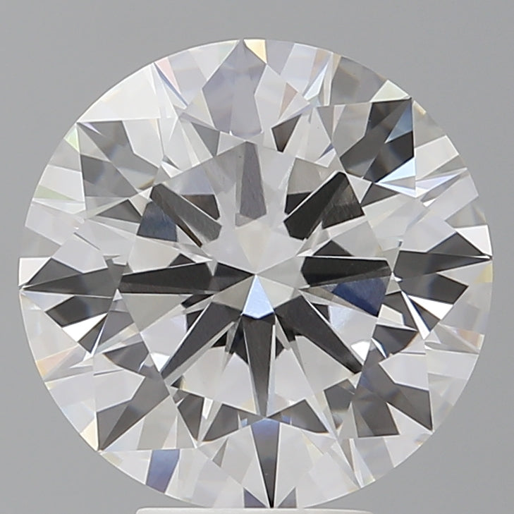 6.08 Carat Round Shaped, Ideal Cut, F Color, VVS2 Clarity, IGI Certified Lab Grown Diamond