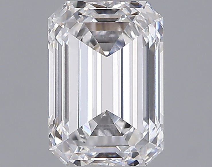 1.54 Carat Emerald Shaped, Ideal Cut, D Color, VVS1 Clarity, IGI Certified Lab Grown Diamond