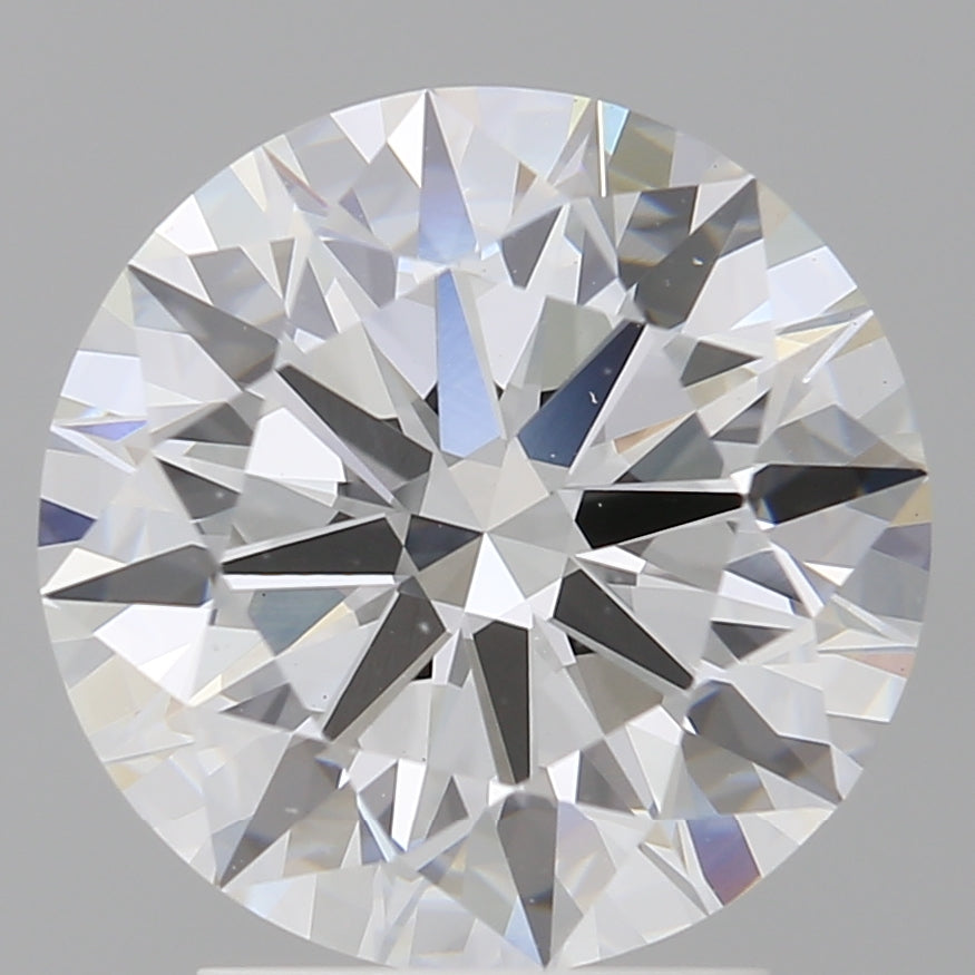 3.05 Carat Round Shaped, Ideal Cut, E Color, VVS2 Clarity, IGI Certified Lab Grown Diamond