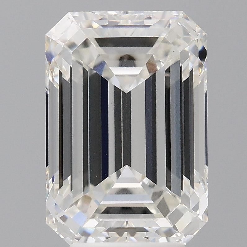 5.55 Carat Emerald Shaped, Ideal Cut, F Color, VS1 Clarity, IGI Certified Lab Grown Diamond