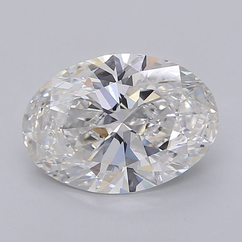3.04 Carat Oval Shaped, Ideal Cut, E Color, VVS2 Clarity, IGI Certified Lab Grown Diamond