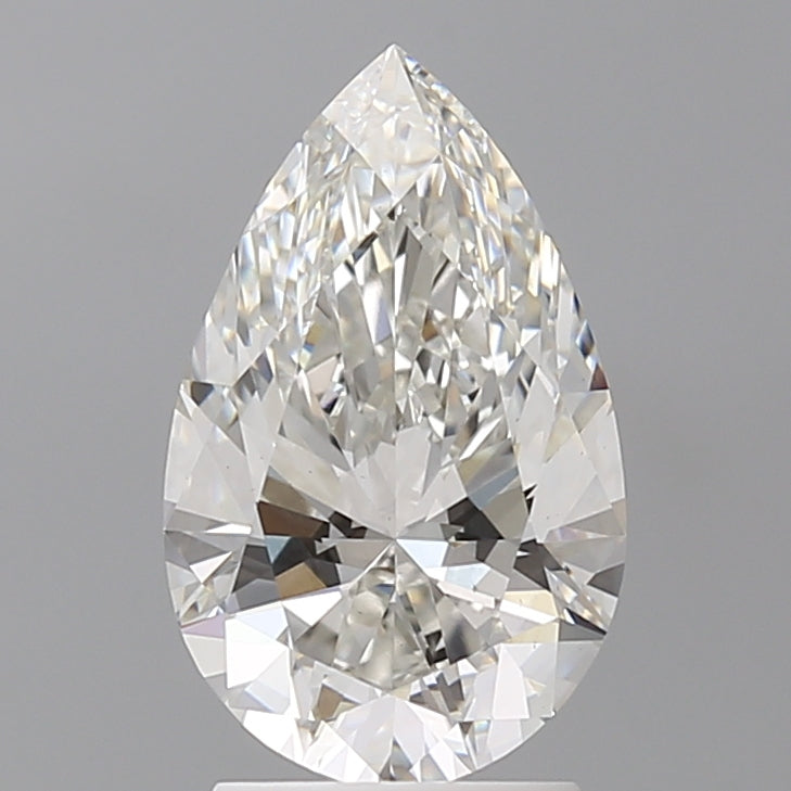2.54 Carat Pear Shaped, Ideal Cut, F Color, VS1 Clarity, IGI Certified Lab Grown Diamond