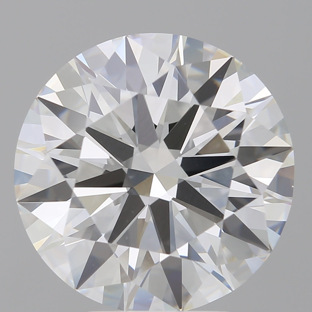 5.09 Carat Round Shaped, Ideal Cut, F Color, VVS2 Clarity, IGI Certified Lab Grown Diamond