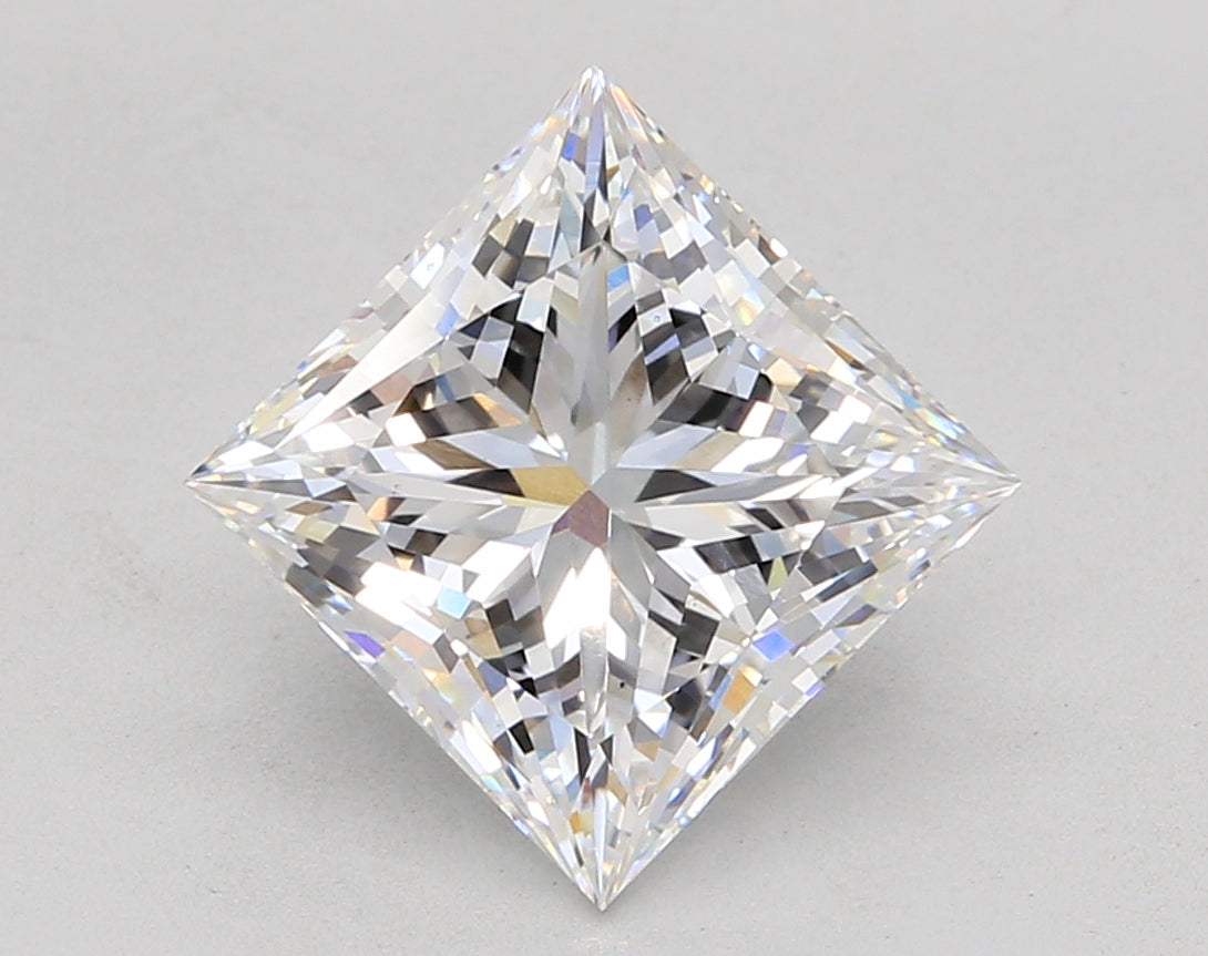 4.53 Carat Princess Shaped, Ideal Cut, E Color, VS1 Clarity, IGI Certified Lab Grown Diamond