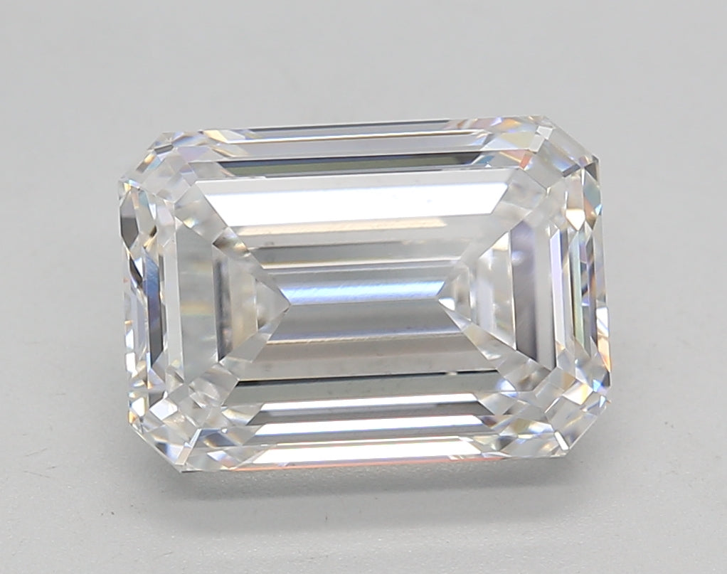 3.61 Carat Emerald Shaped, Ideal Cut, E Color, VS1 Clarity, GIA Certified Lab Grown Diamond