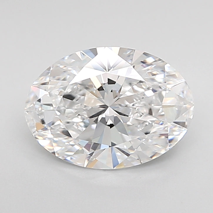 1.78 Carat Oval Shaped, Ideal Cut, D Color, VVS2 Clarity, IGI Certified Lab Grown Diamond
