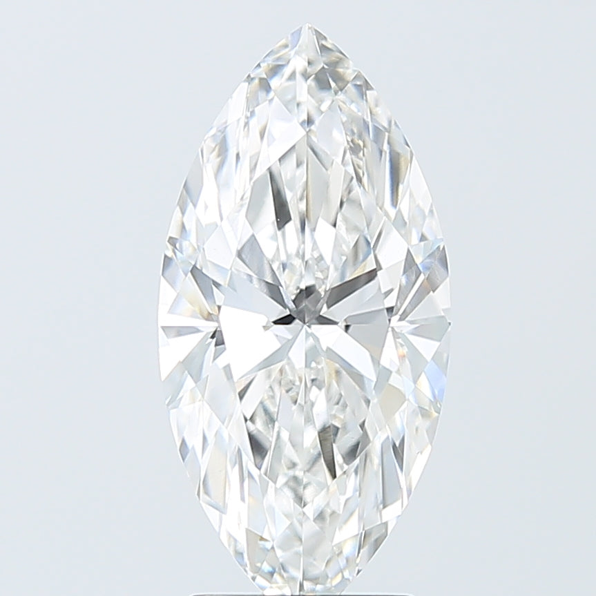 3.09 Carat Marquise Shaped, Ideal Cut, F Color, VS1 Clarity, IGI Certified Lab Grown Diamond