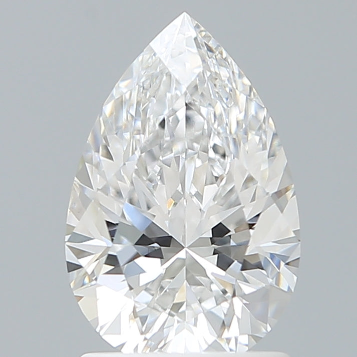 1.58 Carat Pear Shaped, Excellent Cut, D Color, VVS2 Clarity, IGI Certified Lab Grown Diamond