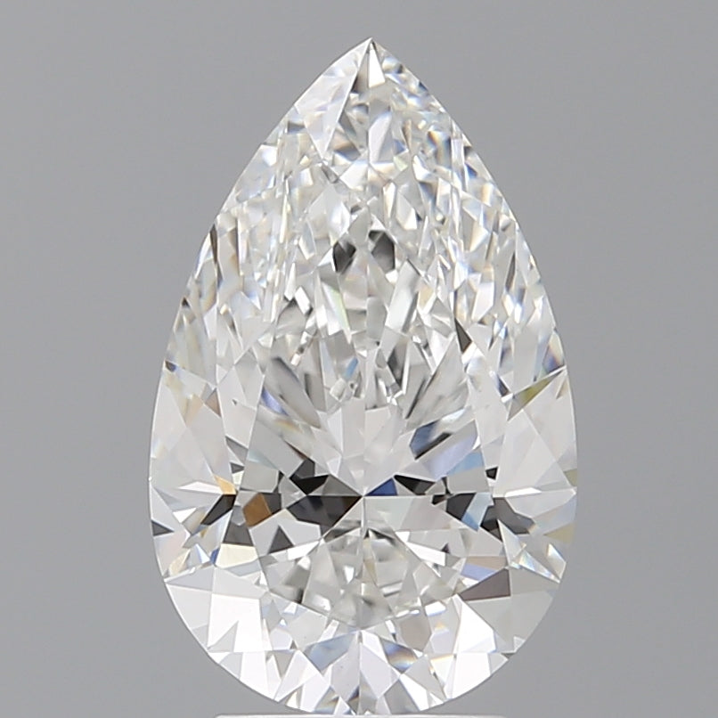 3.60 Carat Pear Shaped, Ideal Cut, E Color, VS1 Clarity, IGI Certified Lab Grown Diamond