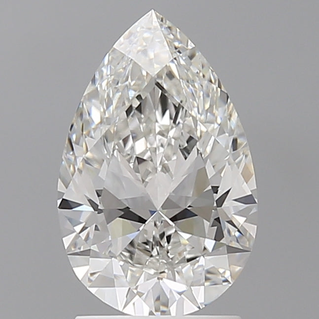 2.04 Carat Pear Shaped, Ideal Cut, F Color, VVS2 Clarity, IGI Certified Lab Grown Diamond
