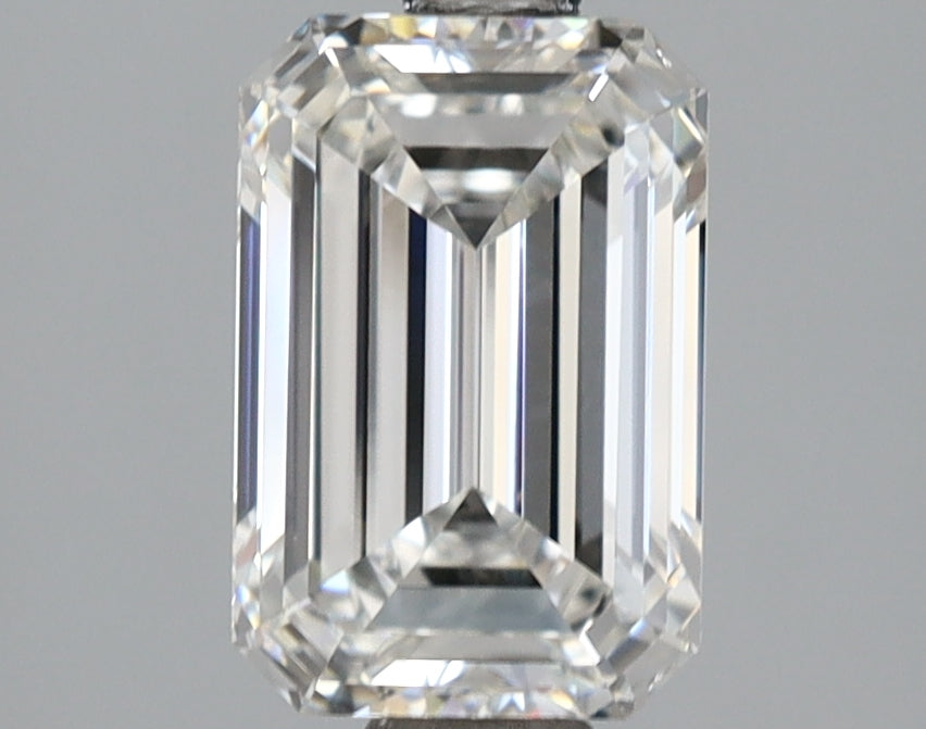 2.03 Carat Emerald Shaped, Ideal Cut, E Color, VVS2 Clarity, IGI Certified Lab Grown Diamond